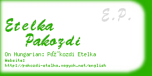 etelka pakozdi business card